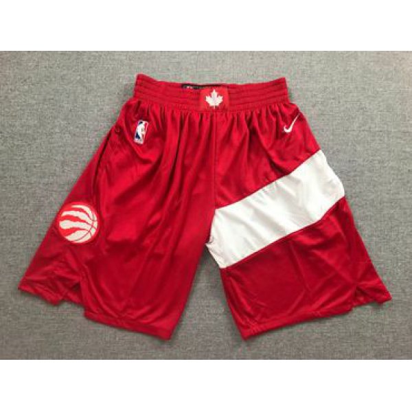 Raptors Red Earned Edition Nike Swingman Shorts