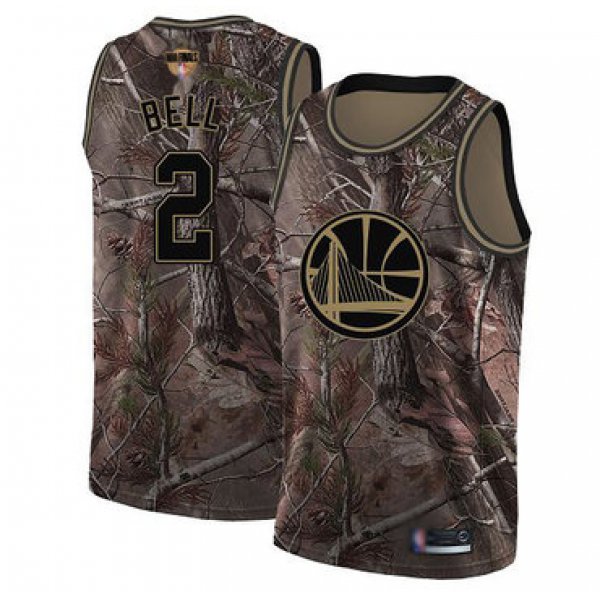 Warriors #2 Jordan Bell Camo 2019 Finals Bound Basketball Swingman Realtree Collection Jersey