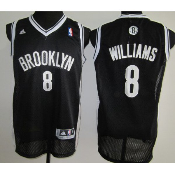 Brooklyn Nets #8 Deron Williams Black Swingman Jersey