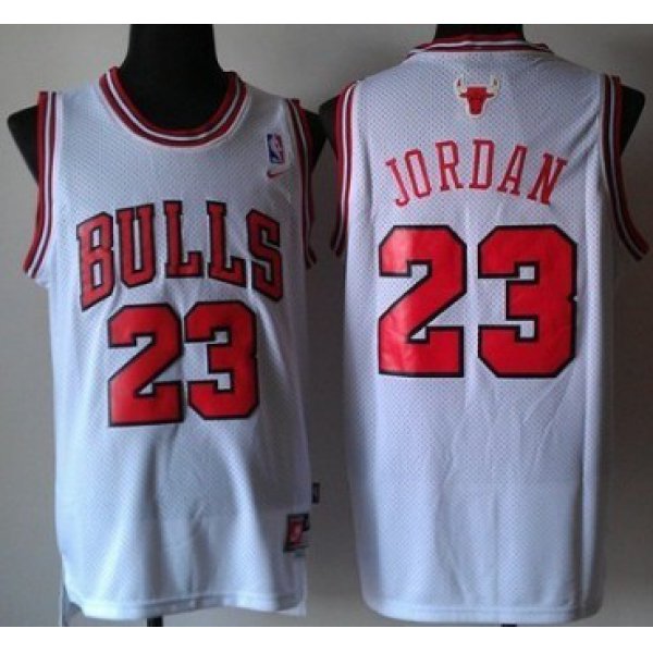 Chicago Bulls #23 Michael Jordan Revolution 30 Swingman White Jersey