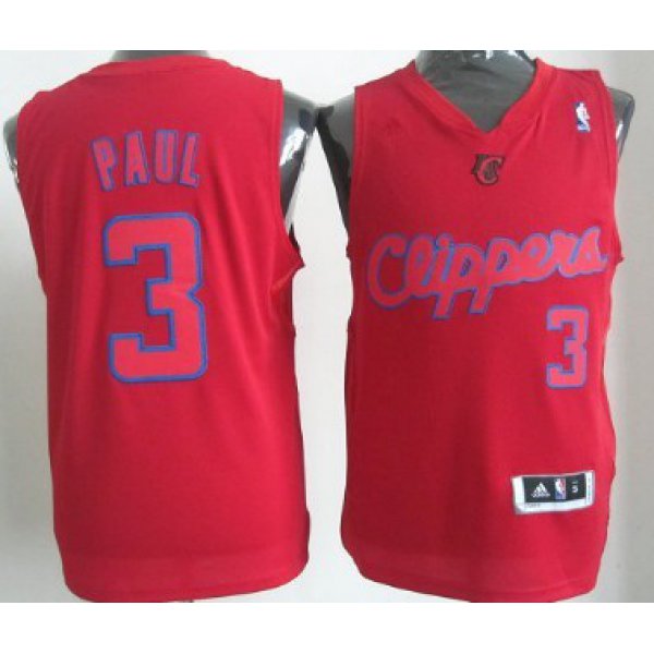 Los Angeles Clippers #3 Chris Paul Revolution 30 Swingman Red Big Color Jersey