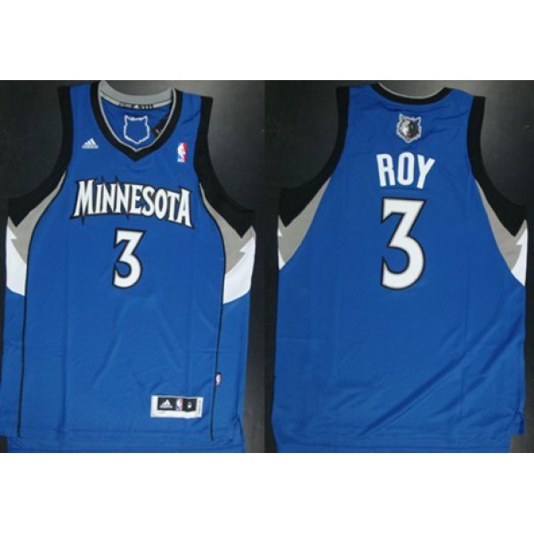 Minnesota Timberwolves #3 Brandon Roy Revolution 30 Swingman Blue Jersey