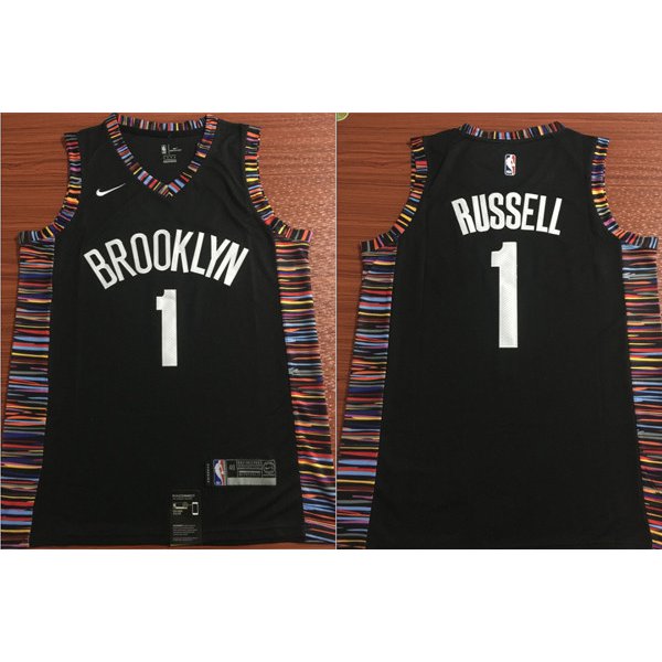 NBA Brooklyn Nets #1 Dangelo Russell Jersey 2018-19 New Season City Edition Jersey
