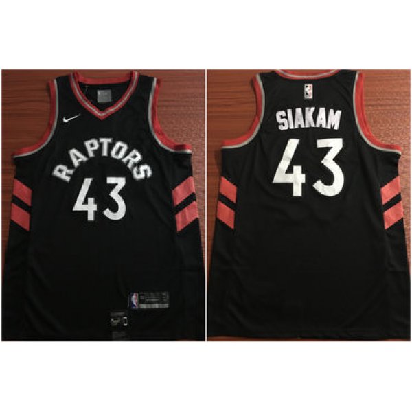 Toronto Raptors 43 Pascal Siakam Black Nike Swingman Jersey