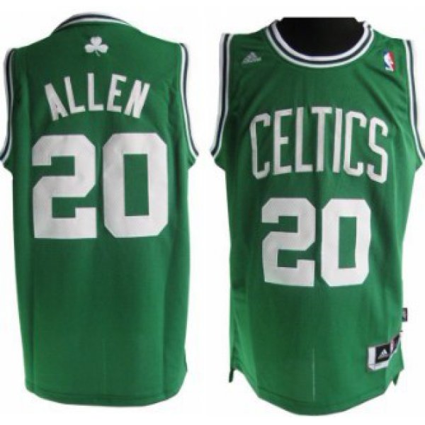 Boston Celtics #20 Ray Allen Revolution 30 Swingman Green Jersey