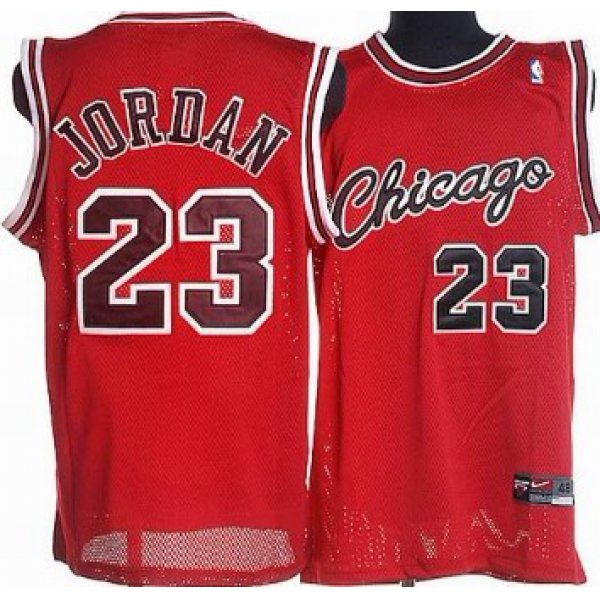 Chicago Bulls #23 Michael Jordan 1984-1985 Rookie Red Swingman Jersey