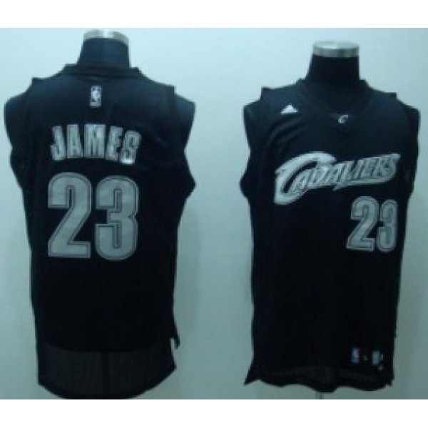 Cleveland Cavaliers #23 LeBron James Black Swingman Throwback Jersey