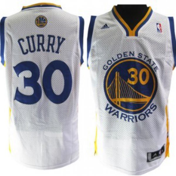 Golden State Warriors #30 Stephen Curry White Swingman Jersey