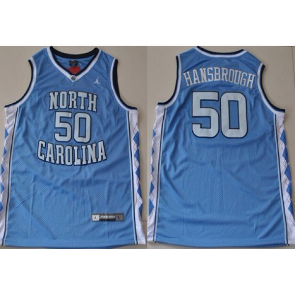 North Carolina Tar Heels #50 Tyler Hansbrough Light Blue Swingman Jersey