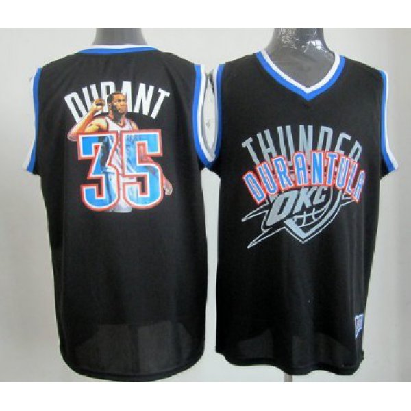 Oklahoma City Thunder #35 Kevin Durant Black Notorious Fashion Jersey