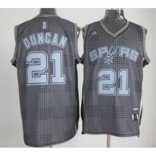 San Antonio Spurs #21 Tim Duncan Black Rhythm Fashion Jersey