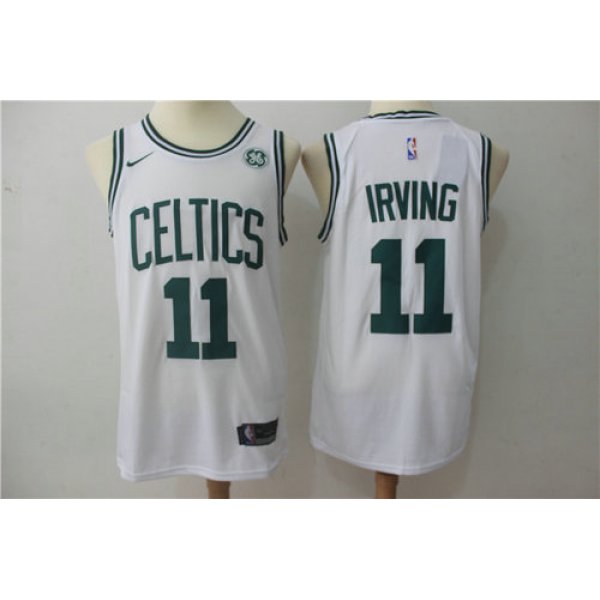 Nike Celtics 11 Kyrie Irving White Swingman Jersey