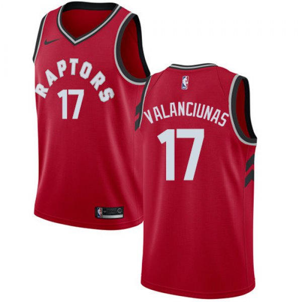 Nike Raptors #17 Jonas Valanciunas Red NBA Swingman Icon Edition Jersey