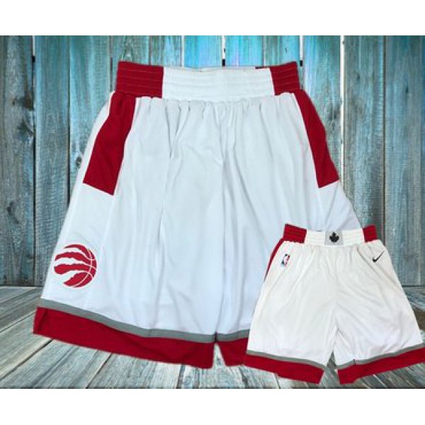 Toronto Raptors White Nike Swingman Shorts