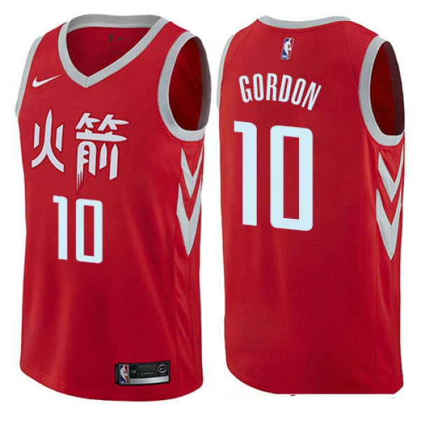 Houston Rockets #10 Eric Gordon Red Nike NBA Men's Stitched Swingman Jersey City Edition