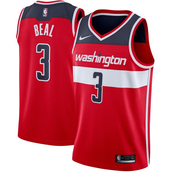 Nike Washington Wizard #3 Bradley Beal Red Nike Swingman Jersey