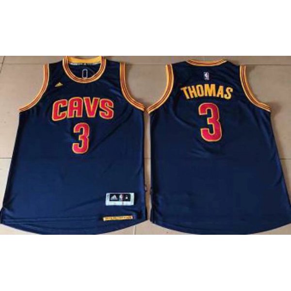 Cleveland Cavaliers #3 Thomas Blue Stitched NBA Jersey