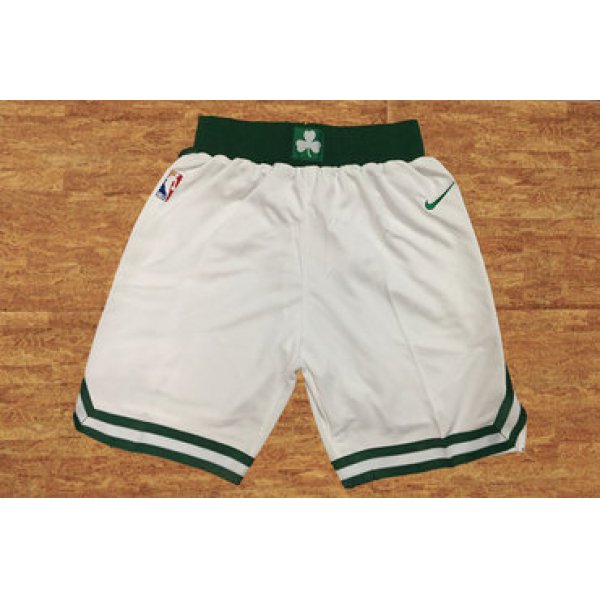 Men's Boston Celtics White Nike NBA Shorts