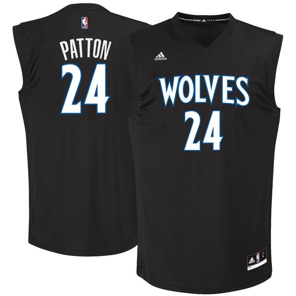 Minnesota Timberwolves 24 Justin Patton Black 2017 NBA Draft Pick Replica Jersey