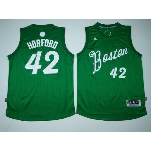 Men's Boston Celtics #42 Al Horford adidas Green 2016 Christmas Day Stitched NBA Swingman Jersey