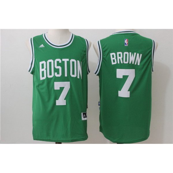 Men's Boston Celtics #7 Jaylen Brown Green Stitched NBA adidas Revolution 30 Swingman Jersey