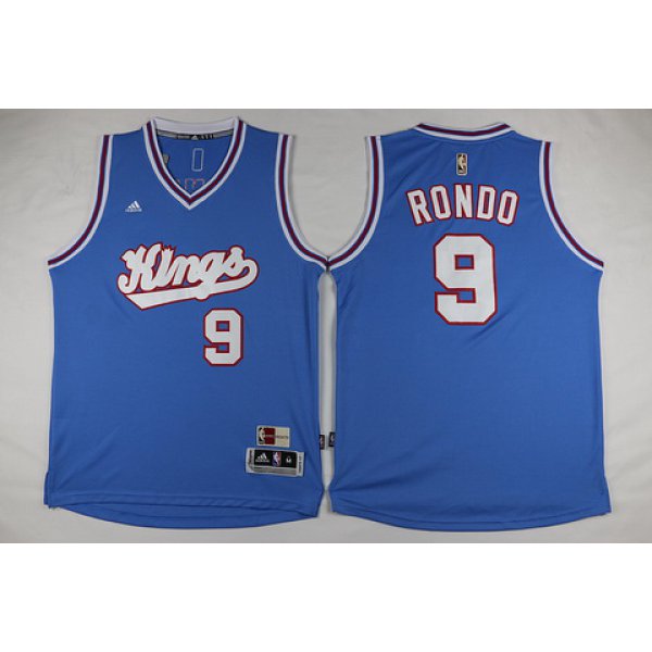 Men's Sacramento Kings #9 Rajon Rondo Revolution 30 Swingman 2015-16 Blue Jersey