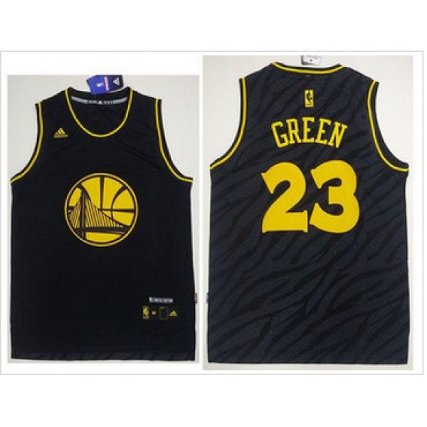 Golden State Warriors #23 Draymond Green Black Precious Metals Fashion Stitched NBA Jersey