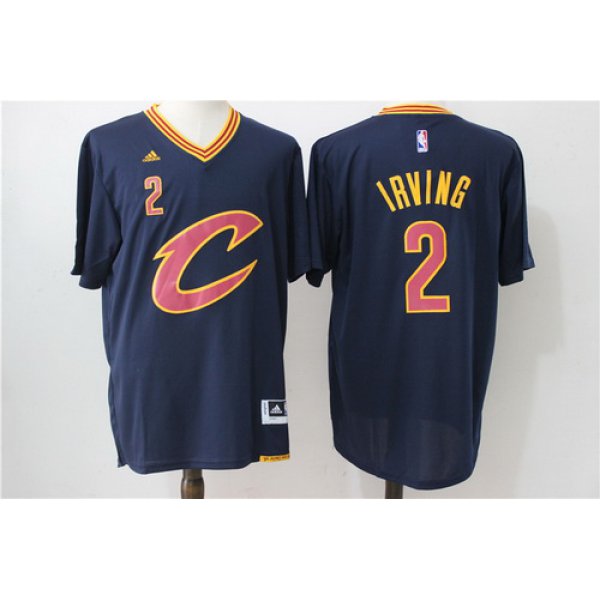 Men's Cleveland Cavaliers #2 Kyrie Irving Revolution 30 Swingman 2016 New Navy Blue Short-Sleeved Jersey