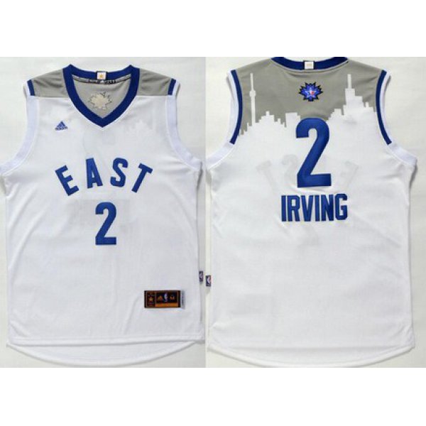 2015-16 NBA Eastern All-Stars Men's #2 Kyrie Irving Revolution 30 Swingman White Jersey