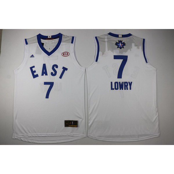 2015-16 NBA Eastern All-Stars Men's #7 Kyle Lowry Revolution 30 Swingman White Jersey