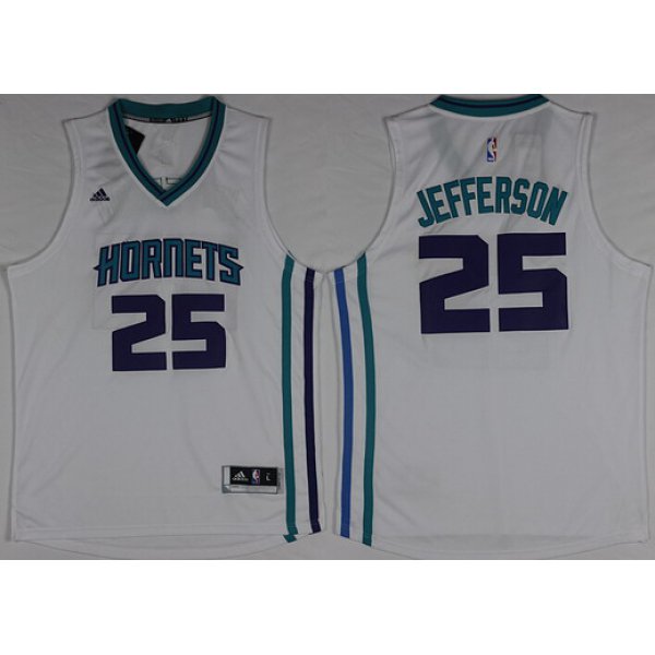 Charlotte Hornets #25 Al Jefferson Revolution 30 Swingman 2015 New White Jersey
