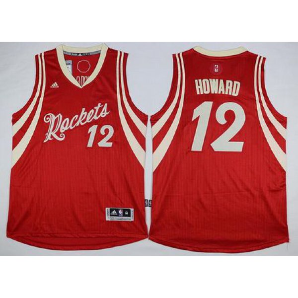 Houston Rockets #12 Dwight Howard Revolution 30 Swingman 2015 Christmas Day Red Jersey