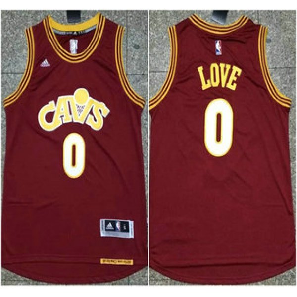 Men's Cleveland Cavaliers #0 Kevin Love Revolution 30 Swingman 2015-16 Red Jersey