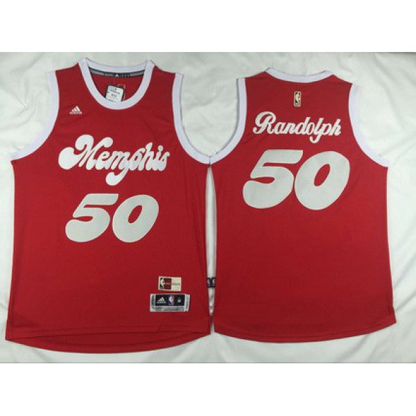 Men's Memphis Grizzlies #50 Zach Randolph Revolution 30 Swingman 2015-16 Retro Red Jersey