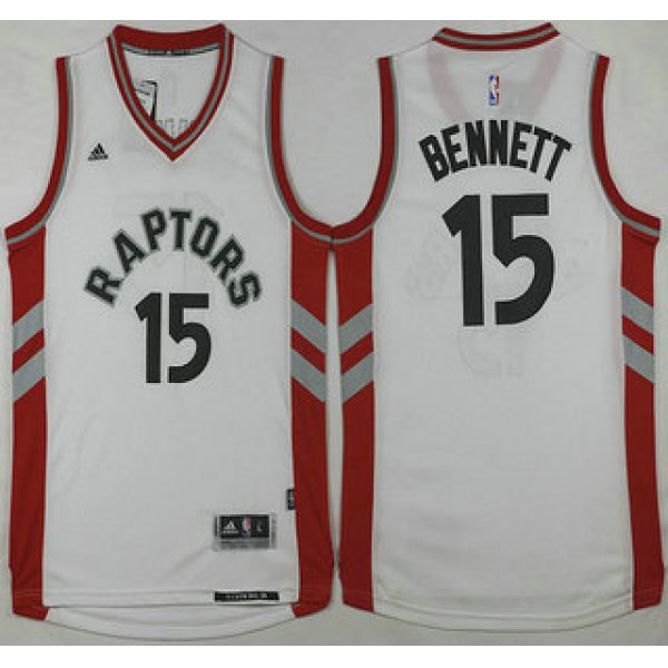 Men's Toronto Raptors #15 Anthony Bennett Revolution 30 Swingman 2015-16 New White Jersey