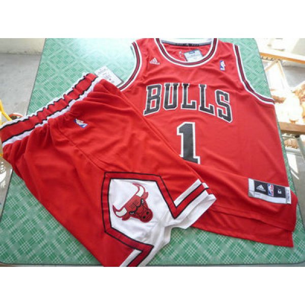 Chicago Bulls 1 Derek Rose red color swingman Basketball Suit