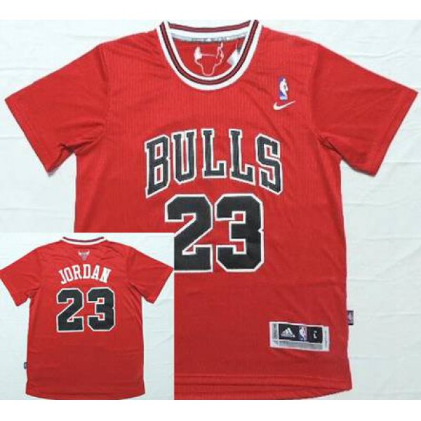 Men's Chicago Bulls #23 Michael Jordan Revolution 30 Swingman Red Short-Sleeved Jersey