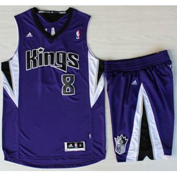 Sacramento Kings #8 Rudy Gay Purple Revolution 30 Swingman Suits