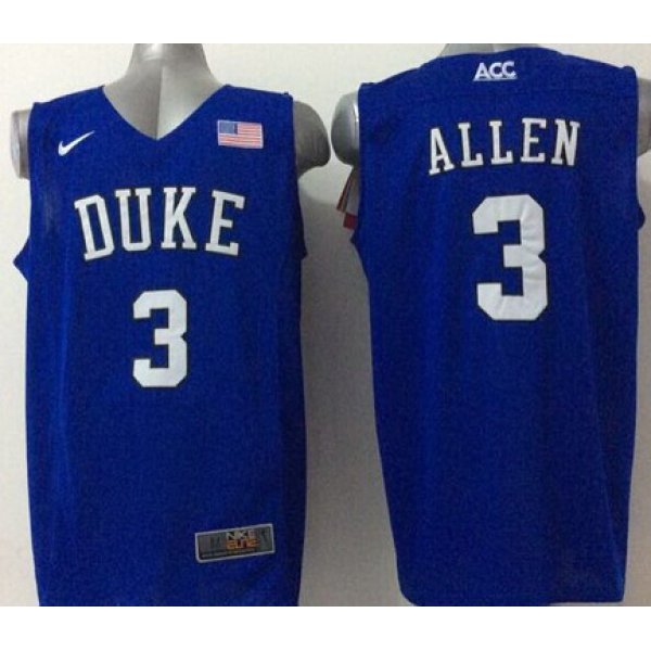 Duke Blue Devils #3 Grayson Allen 2015 Blue Jersey