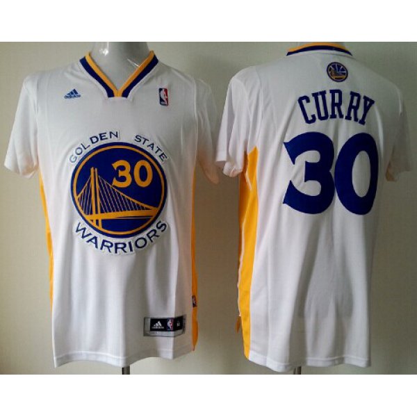 Golden State Warriors #30 Stephen Curry Revolution 30 Swingman White Short-Sleeved Jersey