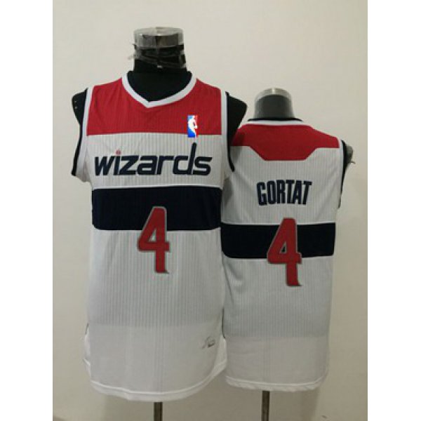 Men's Washington Wizards #4 Marcin Gortat White Swingman Jersey