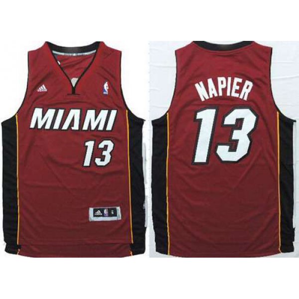 Miami Heat #13 Shabazz Napier Revolution 30 Swingman Red Jersey