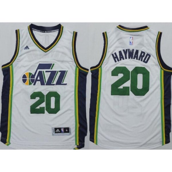 Utah Jazz #20 Gordon Hayward Revolution 30 Swingman 2014 New White Swingman Jersey