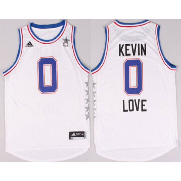 2015 NBA Eastern All-Stars #0 Kevin Love Revolution 30 Swingman White Jersey