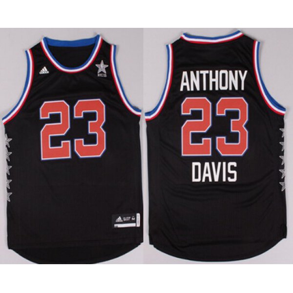 2015 NBA Western All-Stars #23 Anthony Davis Revolution 30 Swingman Black Jersey