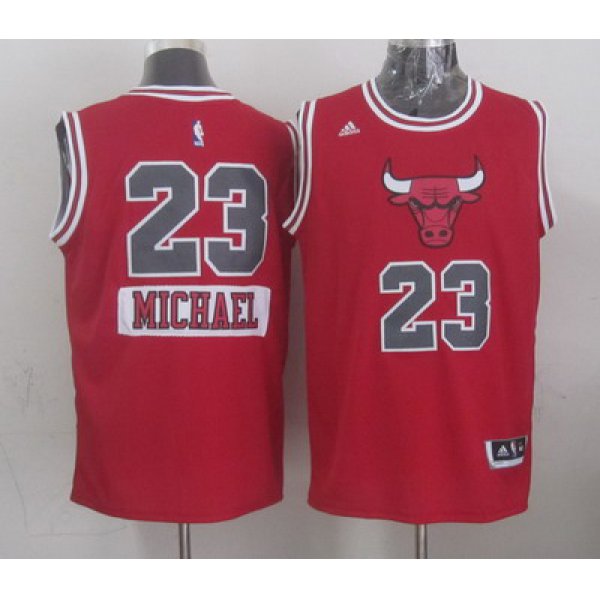 Chicago Bulls #23 Michael Jordan Revolution 30 Swingman 2014 Christmas Day White Jersey