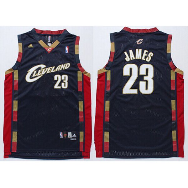 Cleveland Cavaliers #23 LeBron James 2003 Navy Blue Swingman Jersey