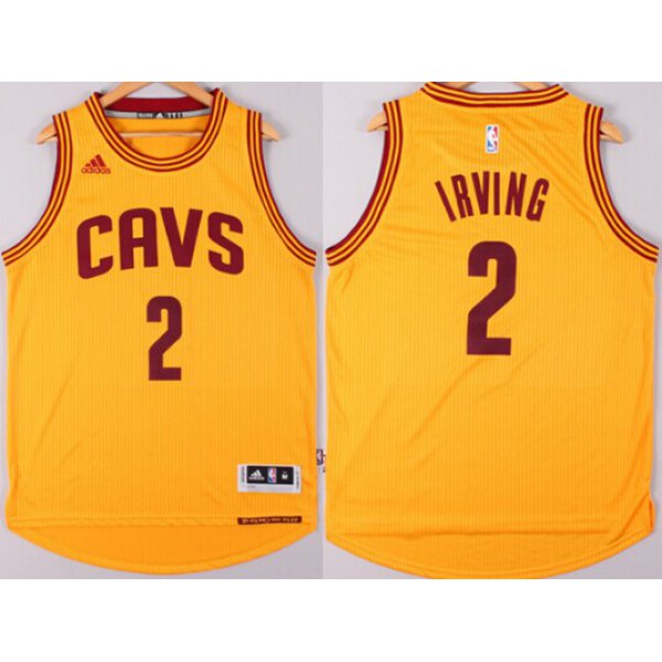 Cleveland Cavaliers #2 Kyrie Irving Revolution 30 Swingman 2014 New Yellow Jersey