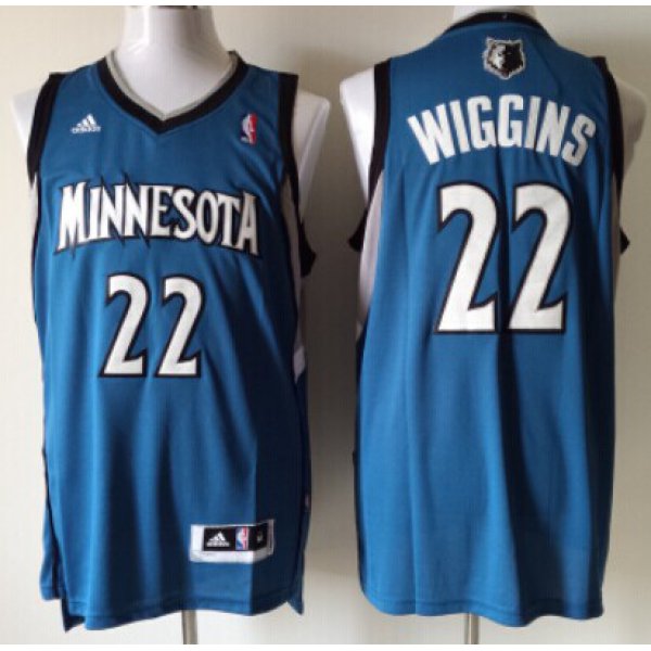 Minnesota Timberwolves #22 Andrew Wiggins Revolution 30 Swingman Blue Jersey