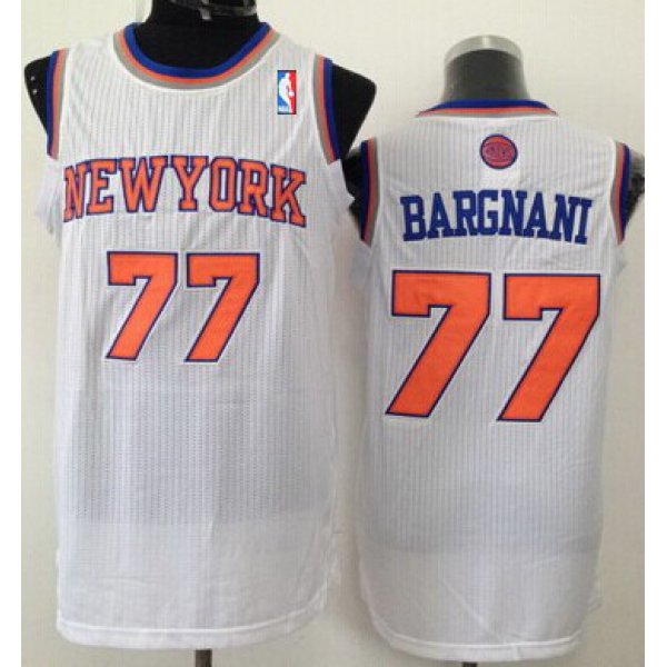 New York Knicks #77 Andrea Bargnani White Swingman Jersey